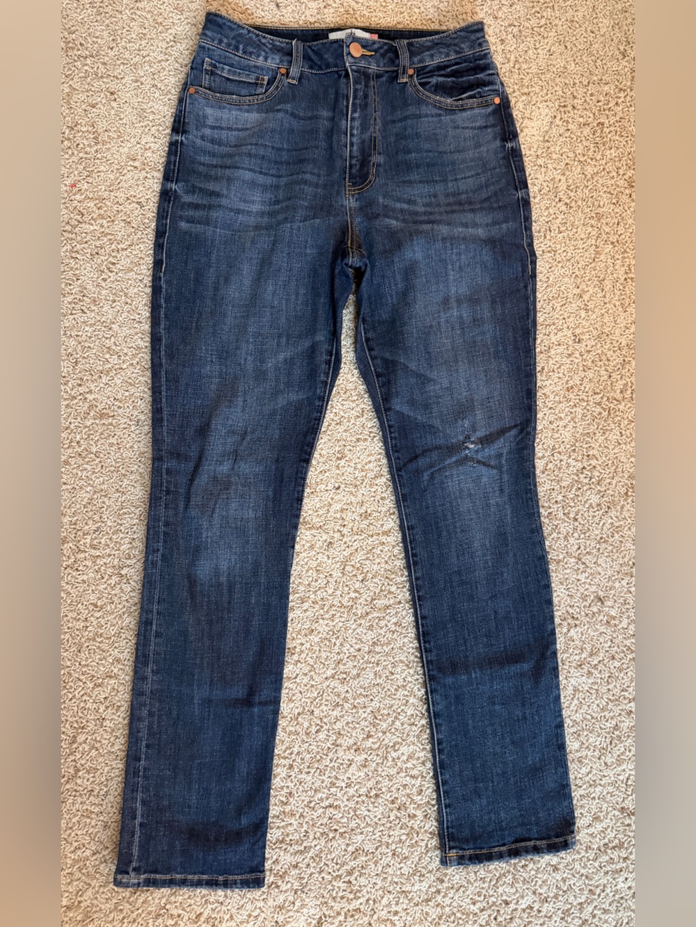 CAbi Dark Blue Higher Straight Jeans